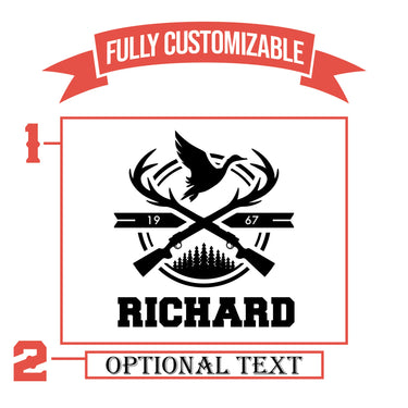 Personalized Engraved Hunting Beer Glasses